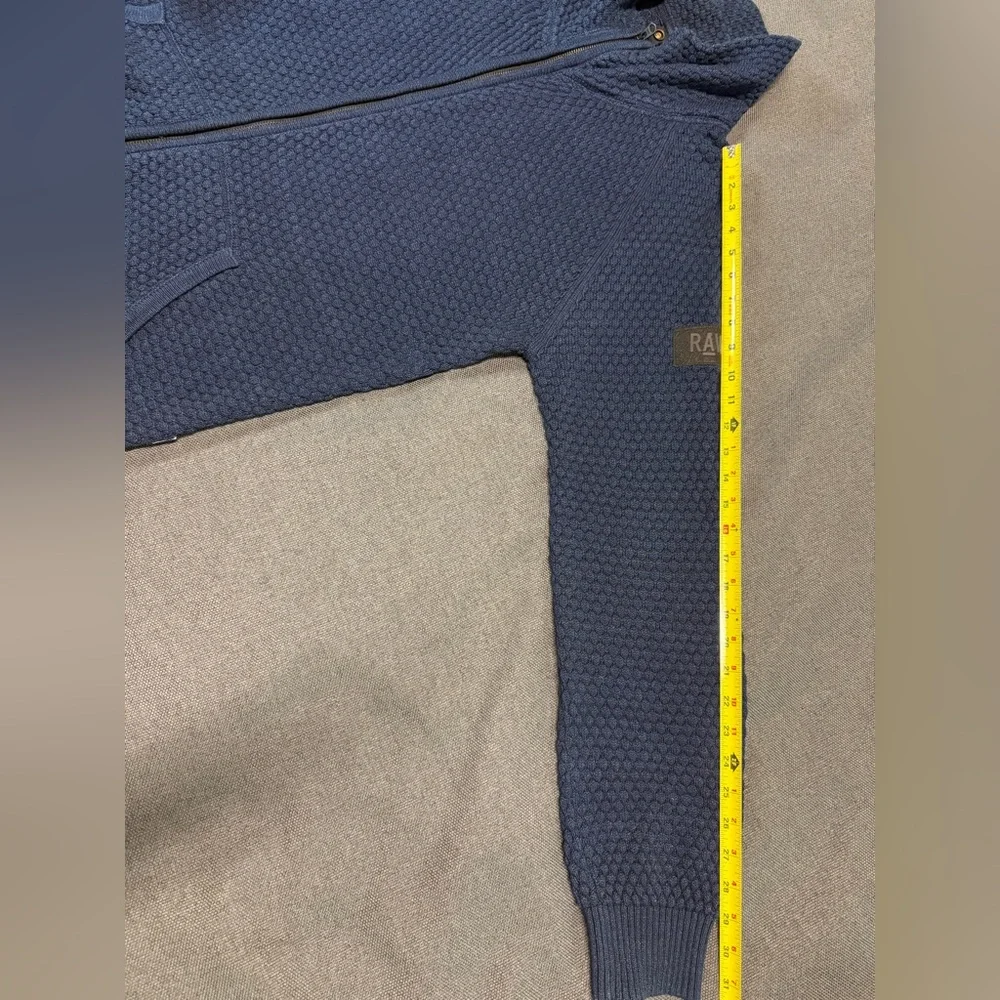 G-Star Blue Zip Up Sweater with Hood XL